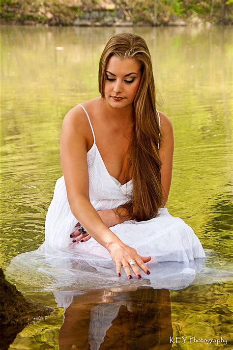 wet white dress